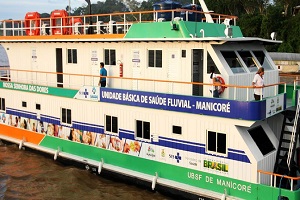 Foto de uma UBS fluvial Foto de uma UBS fluvial
