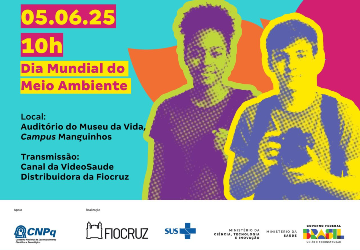 Imagem: divulgação Card com fundo azul e informações em destaque sobre o lançamento da 13a Obsma, dia 5/6, às 10 horas, no Museu da Vida, no Rio de Janeiro