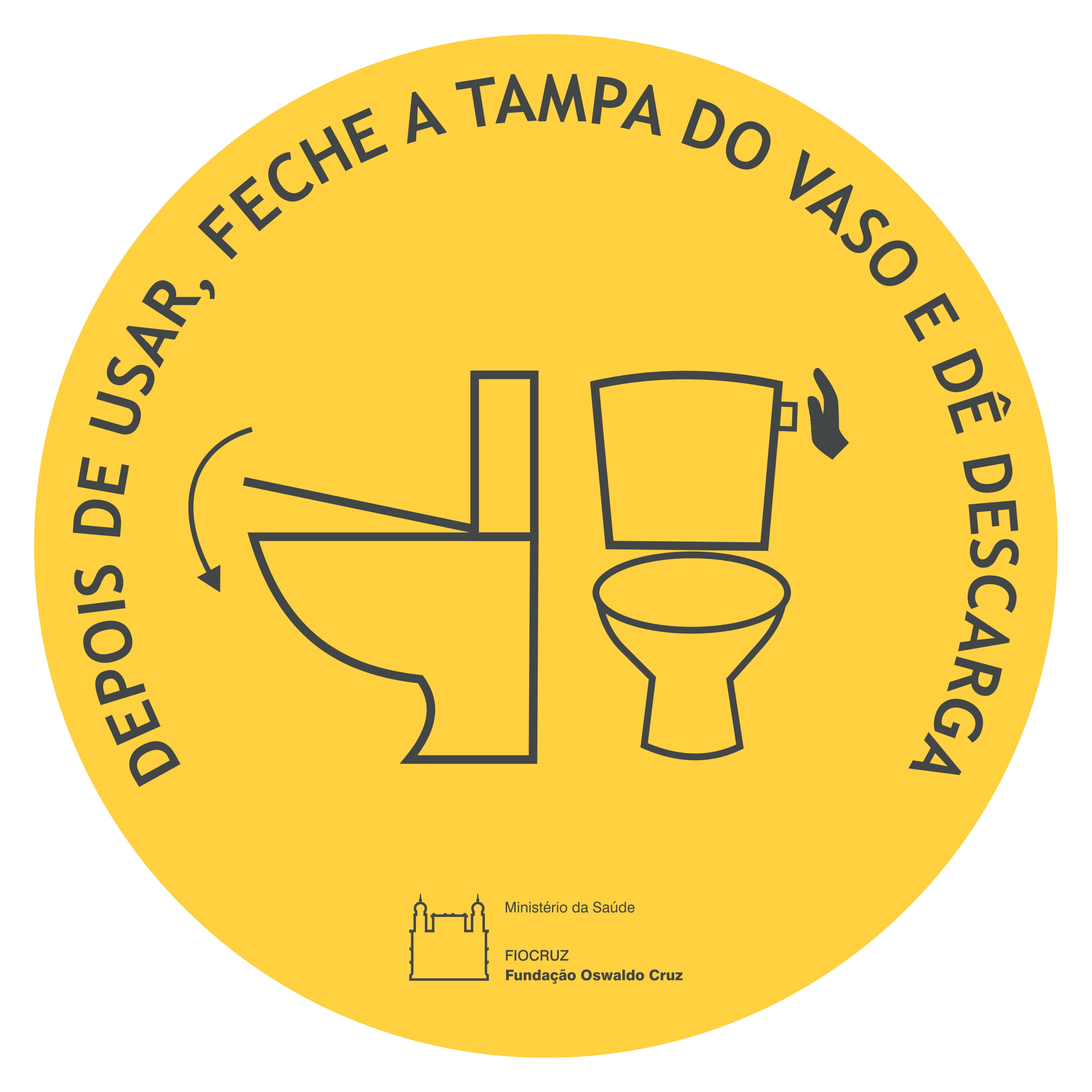 Adesivo para o banheiro.