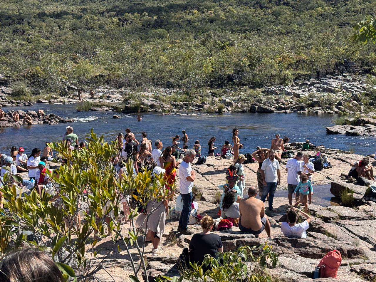 Benzimento na águas da Chapada dos Veadeiros
