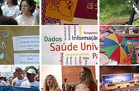 Mosaico de imagens da 15ª CNS Série de miniaturas de imagens da 15ª Conferência Nacional de Saúde