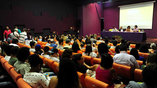 Foto da solenidade de abertura da SNCT