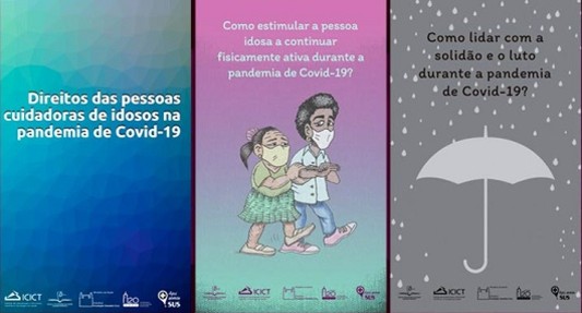 Capa das três cartilhas lançadas