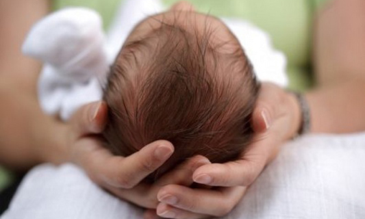 Cabeça de um bebê