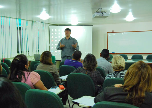 Foto de aula promovida pelo curso