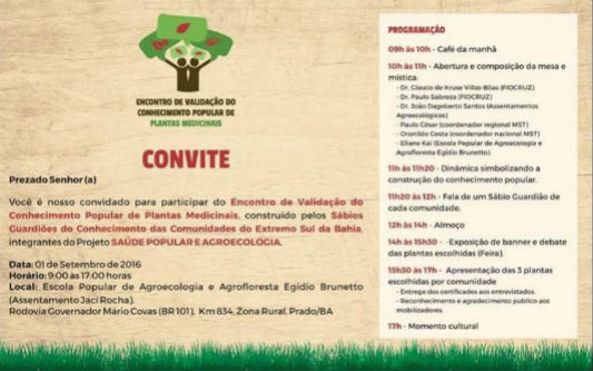Convite do evento 