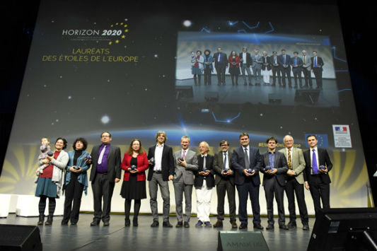 Premiados no palco