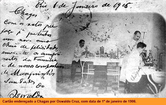 Carlos Chagas trabalhando
