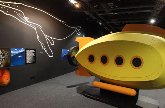 Submarino da exposição oceanos