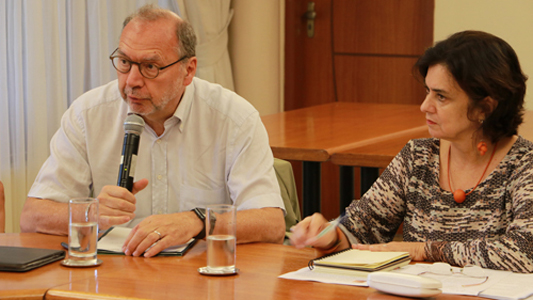Peter Piot e Nísia Trindade