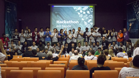Vencedores do hackaton em saúde