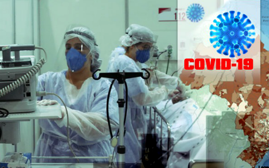 Médicos em um hospital