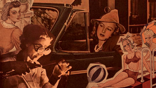 Mulher dirigindo um carro