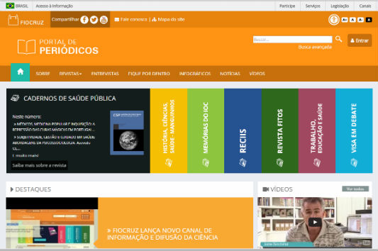 Miniatura da capa do Portal de Periódicos