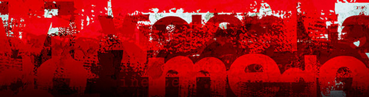 Manchas com a cor do sangue em um papel