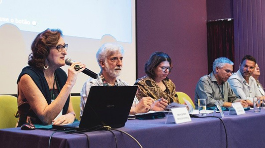Foto: Cogepe Palestrantes na mesa de abertura