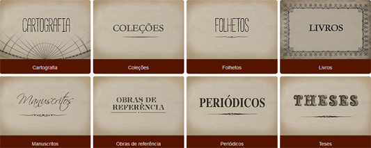 Foto das galerias disponíveis no site Obras Raras Fiocruz
