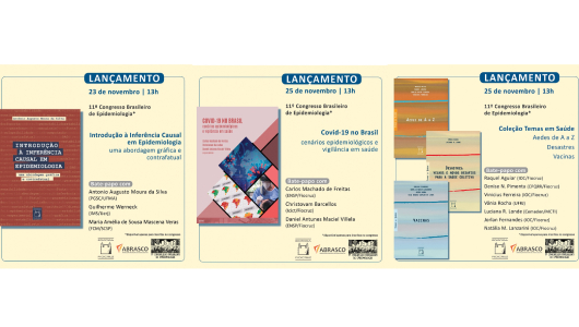 Lançamentos Editora Fiocruz no 11º Congresso de Epidemiologia