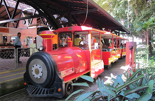 Foto do trem da ciência