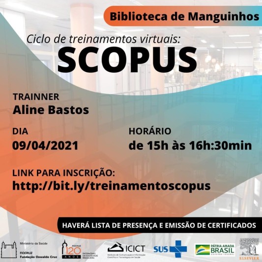 Ciclo de treinamentos virtuais Scopus