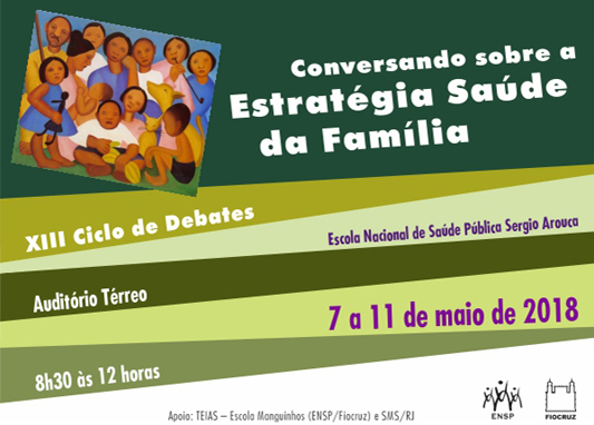 Convite para evento com data (7 a 11 de maio) e horário (8 horas e 30 minutos)
