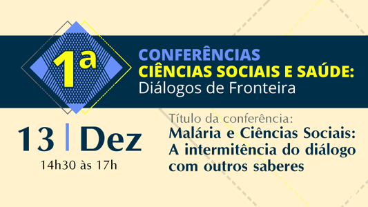 Imagem com data, horário e nome do evento