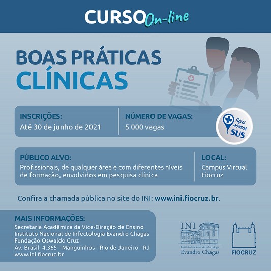 Curso de boas práticas clínicas