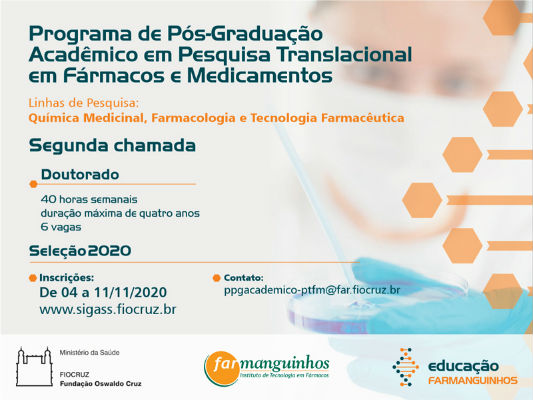 Programa de pós-graduação Acadêmica em Pesquisa Translacional em Fármacos e Medicamentos