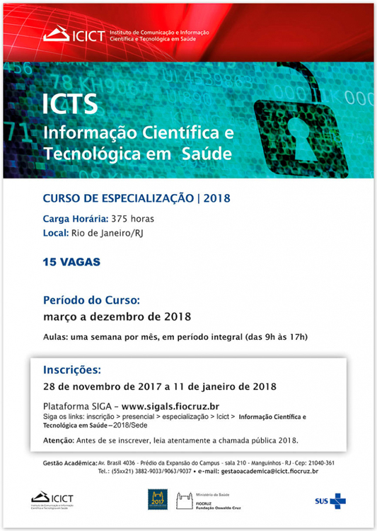 Endereço para inscrições e data limite para inscrições