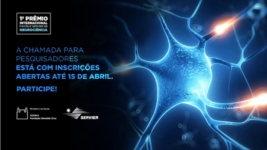 Desenho de neurônio e frase chamando para inscrição