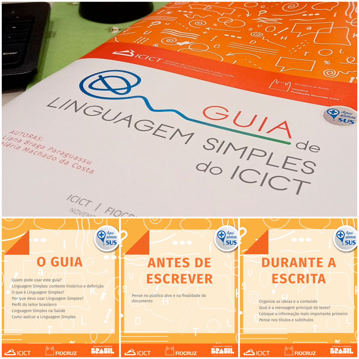 Guia de linguagem simples do Icict