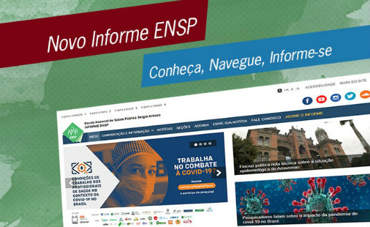 Página inicial do novo informe Ensp