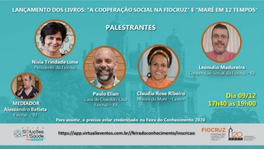 Lançamento dos livros a Cooperação Social e a Maré em 12 tempos