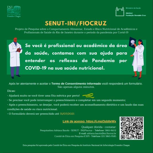 Senut-INI-Fiocruz - convite para a pesquisa