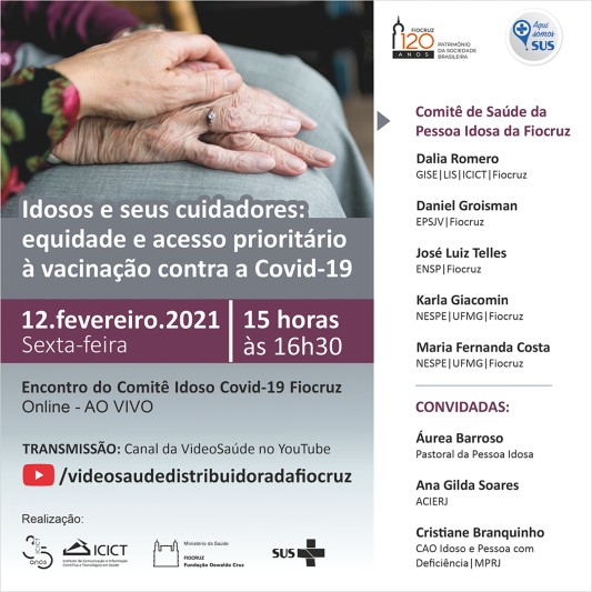 Idosos e seus cuidadores: equidade e acesso prioritário à vacinação contra a Covid-19
