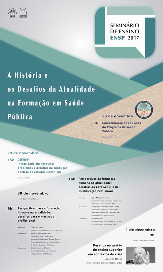 Programação do seminário