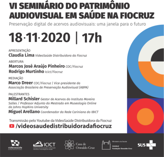 VI Seminário do Patrimônio Audiovisual em Saúde