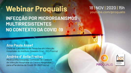 Webinar Infecção por microrganismos multirresistentes no contexto da Covid-19