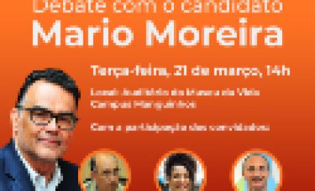 Imagem: divulgação Debate com Mário Moreira