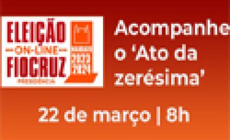 Imagem: divulgação Acompanhe o ato da zerésima