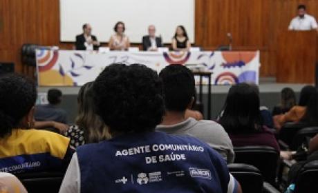 Foto: Fiocruz Pernambuco Auditório do encontro com dezenas de pessoas presentes