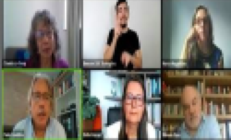 Imagem: divulgação Print da tela do evento mostra o rosto dos participantes