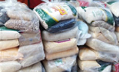 Imagem: divulgação Sacos de arroz