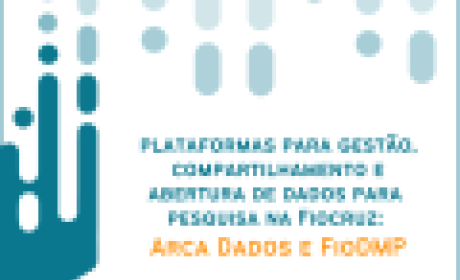 Fiocruz apresenta plataformas de dados na Semana internacional de Acesso Aberto 2022 Imagem com referência à logo do Arca Dados e texto: Plataformas para gestão, compartilhamento e abertura de dados para pesquisa na Fiocruz: Arca Dados e FioDMP