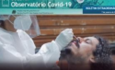 Imagem: divulgação Homem fazendo teste de Covid-19