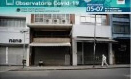 Imagem: divulgação Rua vazia com lojas fechadas