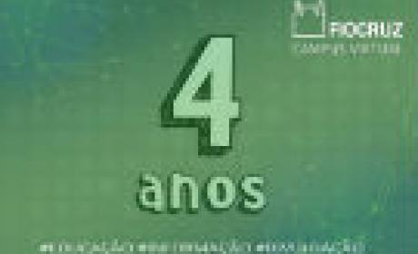 Imagem: Campus Virtual Fiocruz Campus virtual 4 anos