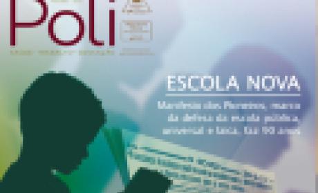 Imagem: EPSJV Capa da revista mostra um menino olhando para o celular e, ao fundo, um jornal