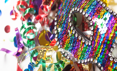 Arte colorida de carnaval 