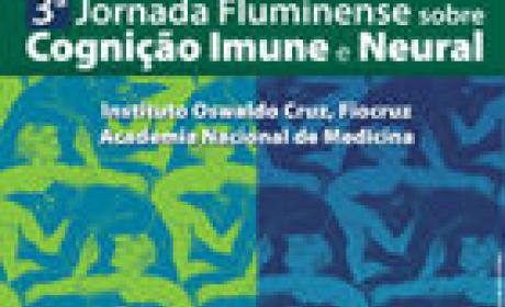Encontro vai debater temas como psicologia evolucionista, imunidade inata e sonhos. Inscrições são gratuitas, mas obrigatórias Cartaz de chamada do evento